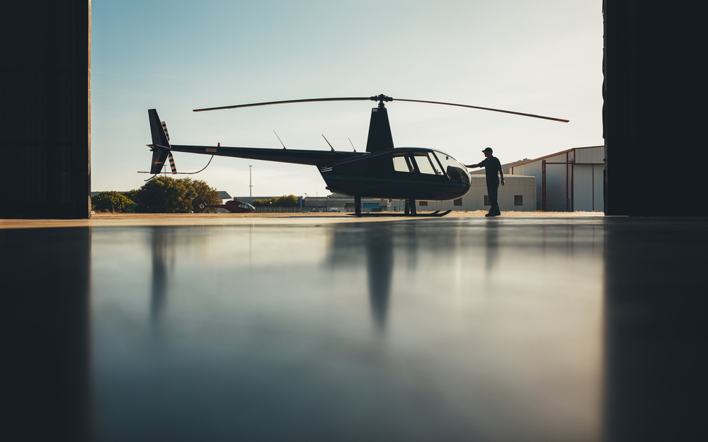Prefabricated storage buildings for helicopters