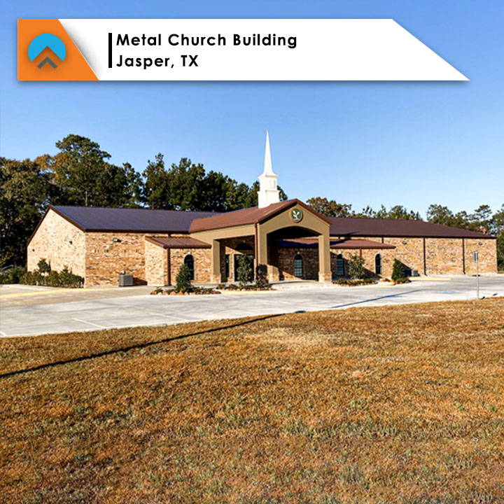 80x160x14 Metal Church Building | Jasper, TX