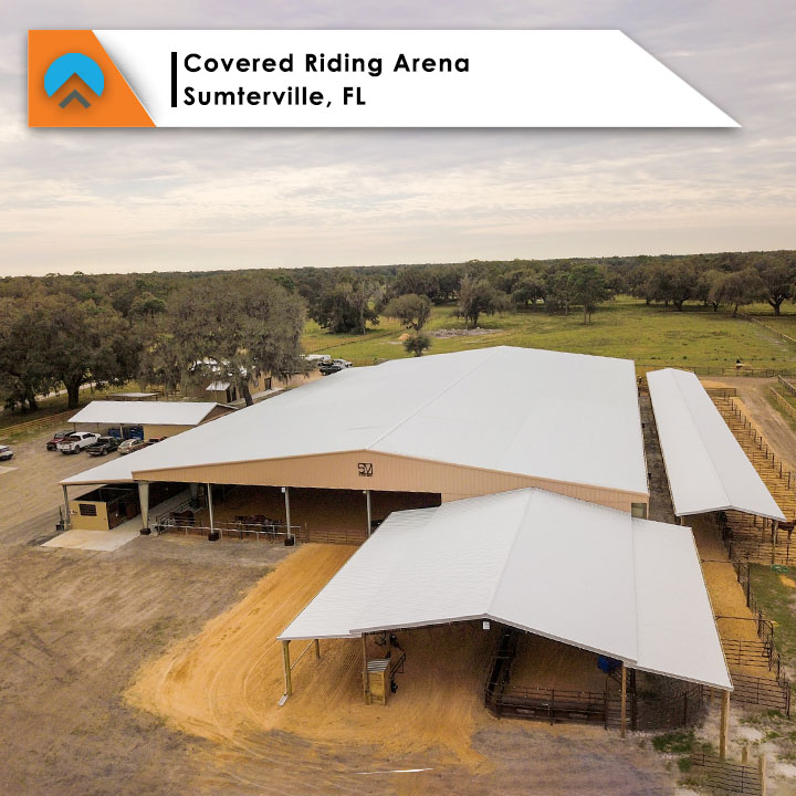 130x225x16 Covered Arena | Sumterville, FL