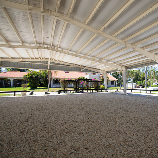 Covered Metal Riding Arena