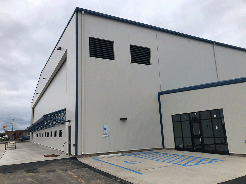 Outside View of Hanger