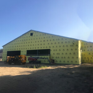 Metal Fabricate Building in Yellow Color