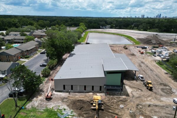 Preconstruction site planning for PEMB community center in Jacksonville