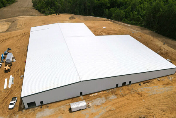 Exterior building site at 305 Farms completed