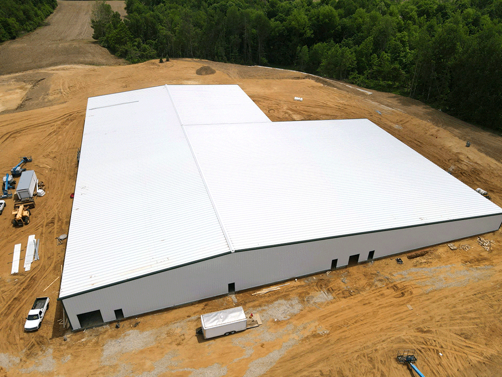 Exterior building site at 305 Farms completed