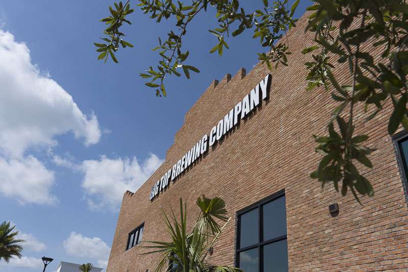Exterior of steel commercial building for Big Top Brewing in Sarasota