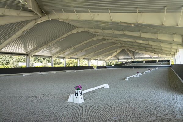 nterior steel horse arena designed for training