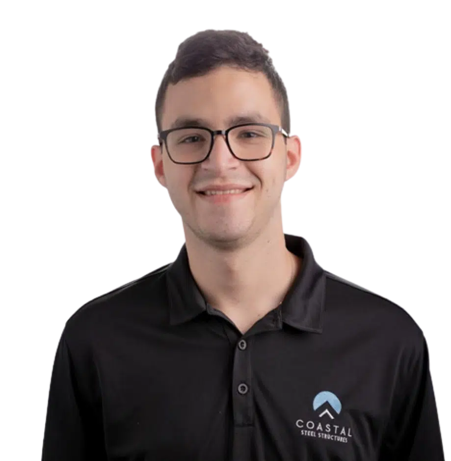 Portrait of man in Coastal Steel Structures polo shirt