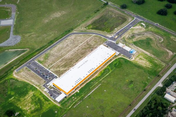 Aerial view of the Bauducco Foods I-Beam production facility in Zephyrhills, FL