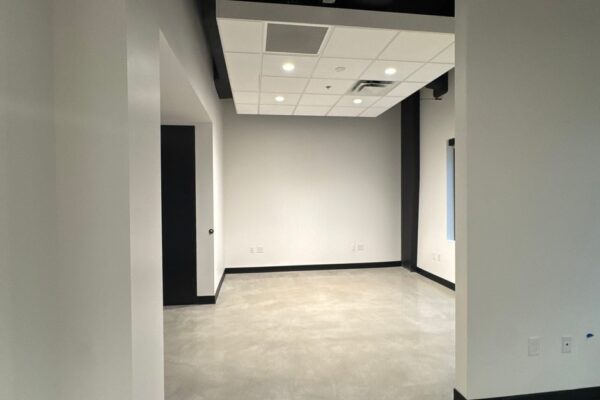 Finished interior corridor inside the Ruby-Collins metal office building in Smyrna, GA